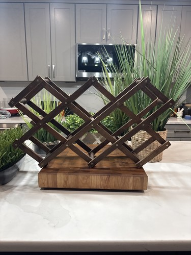 Porta vino vintage legno - in,