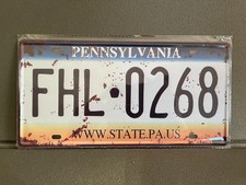 Targa metallica auto americana