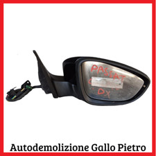Specchietto retrovisore nero DX destro VW VOLKSWAGEN passat cc 2010 2011 2012