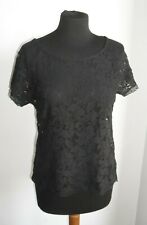 Maglia Maglietta T shirt SUBDUED   in Merletto elasticizzato Tg m Prezzo Affare 