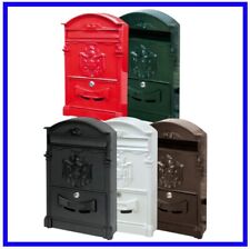 Cassetta Postale Alluminio da Esterno Vintage Antica Bianca Porta Lettere per la