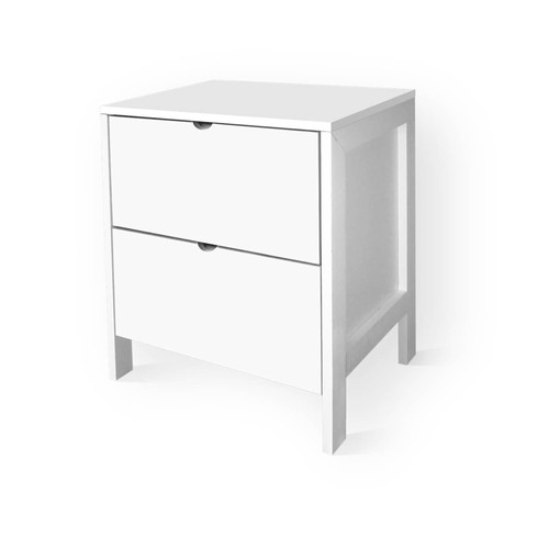 Cassettiera comodino bianco - comodino,