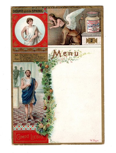 Liebig menu card 45 - menu,