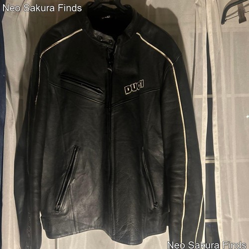 Giacca pelle nera ducati - giacca,