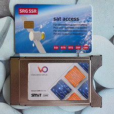 Scheda di accesso satellitare svizzera TV SRG SRF versione 7.0 attivata e sbloccata