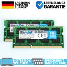 16 GB RAM DDR3 SODIMM PC3L-12800S 2Rx8 1600 MHz 1,35 V memoria computer portatile CL11 2x 8 GB