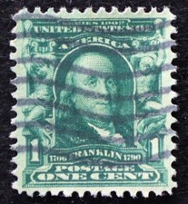 U.S. Used Stamp Scott #300 1c