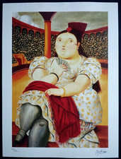 Fernando Botero Litografia COA