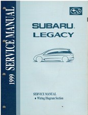 SUBARU LEGACY MK3 (SERIE BE BH) MANUALE ORIGINALE 1999 FACTORY SCHEMI CABLAGGIO