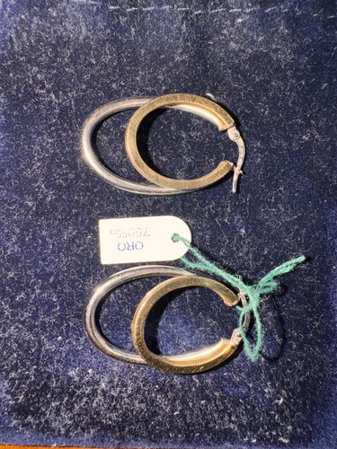 Orecchini cerchio doppio in - a,