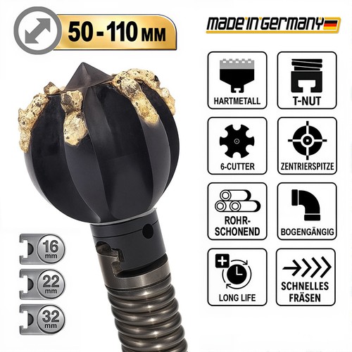 Tappo fresatura 110 mm - tappo, di