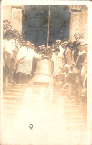 Rppc italia chiesa campana - rppc,