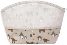 Trousse Portaoggetti Da Ricamare a Punto Croce, Busta Toilette Neonato, Busta Co