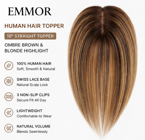 Emmor topper capelli umani - emmor,