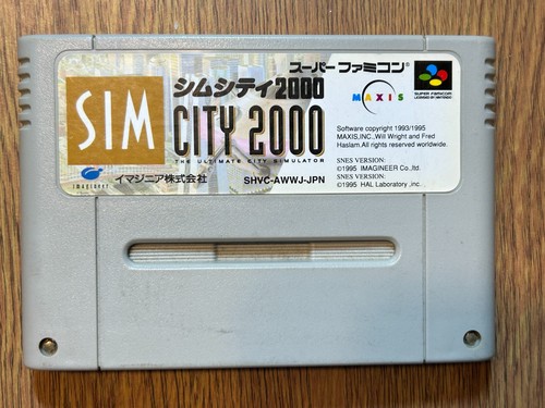 Simcity 2000 sfc super famicom - simcity,