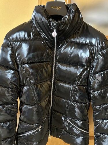 Bomber nero lucido emporio - bomber,