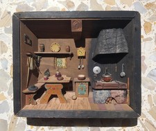 Diorama legno vintage 3d - in,