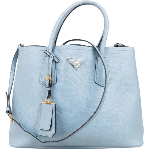 Borsa prada blue saffiano - prada,