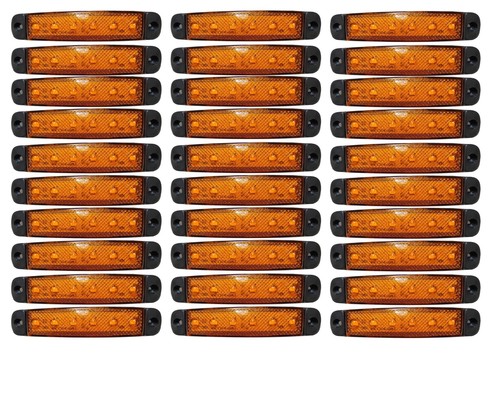 30x luce led gialla 12v - gialla,