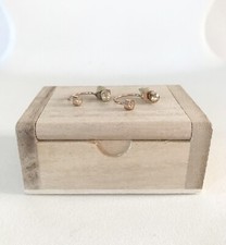 ASOS ORECCHINI PARTICOLARI CERCHIO INVERSO CON STRASS ORO ROSA CHAMPAGNE