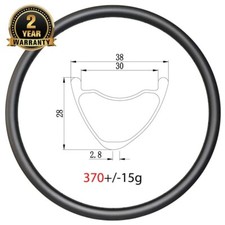 Cerchi bici da trail 29er MTB XC AM clincher asimmetrico tubeless ruota carbonio 32H