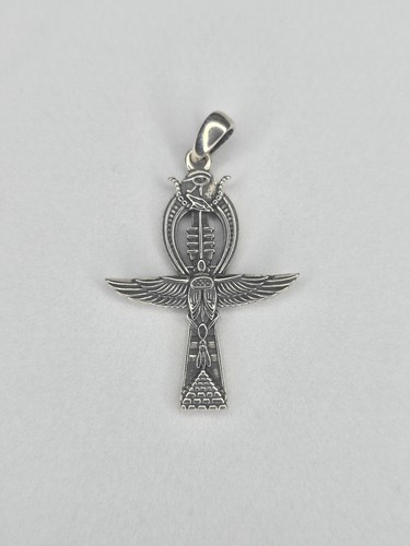 Ciondolo ankh croce ali - ciondolo,