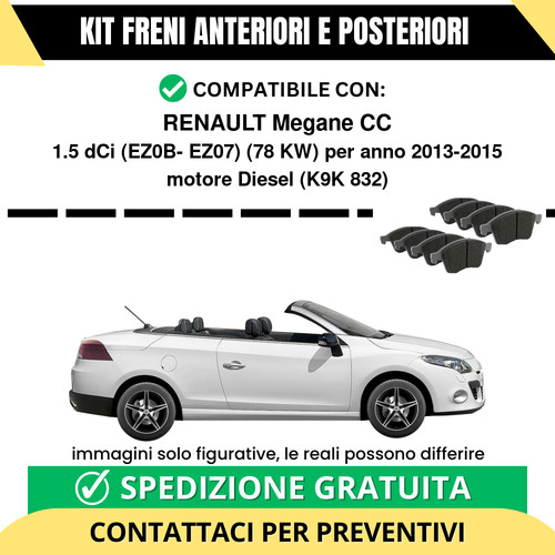 Pastiglie freno ant post - pastiglie,