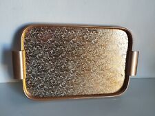 vassoio in ottone dorato