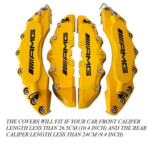 Copri pinze freno auto giallo - copri,