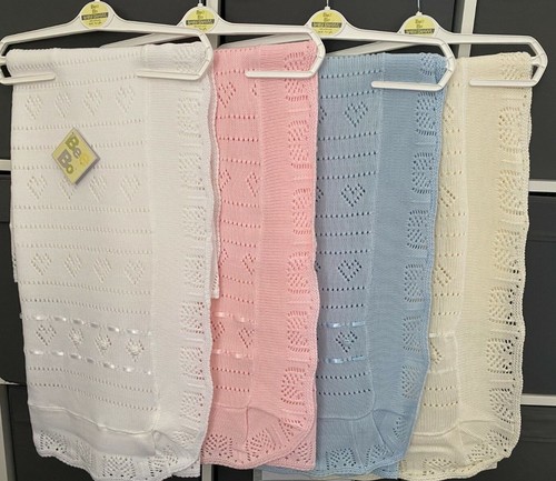 Knitted baby shawl - baby,