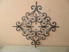 rosone a ricci in ferro battuto per barriere fai da te bricolage decoro IN.GD151