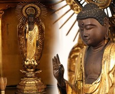 Statua giapponese in legno