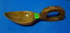 696- ANTICO MESTOLO CUCCHIAIO IN LEGNO ANNI '30 VINTAGE RESTAURATO