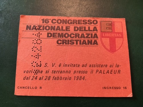 Tessera partito democrazia - tessera,