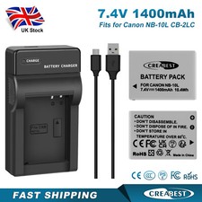 2x NB-10L CB-2LC batteria e