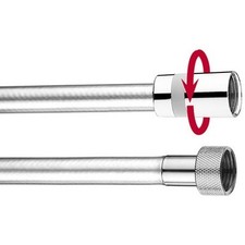 FLEX ANTITORSIONE CROMO LUX cm 200 Flessibili Doccia Monoforo Cucina