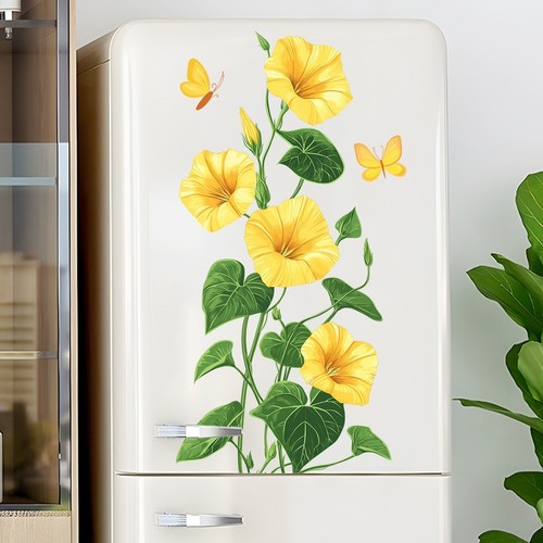 Adesivo murale pvc - murale, giallo
