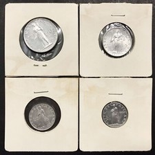 CITTA' DEL VATICANO serie 1953 Pio XII° 4 valori 10 5 2 1 lira