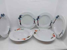 6 Piatti Fondi porcellana