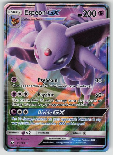 Espeon 149 holo ultra - espeon, gx