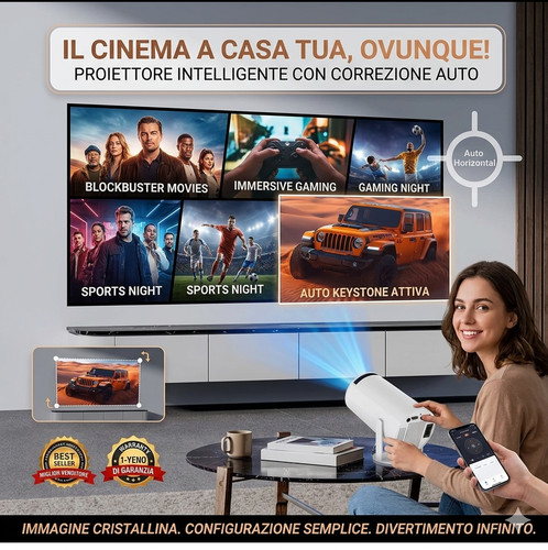 Mini proiettore smart android - mini,