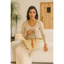 Borsa cestino in paglia