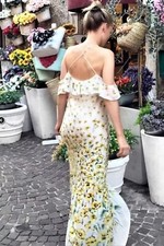 Abito Maxi Lungo Fantasia Zara