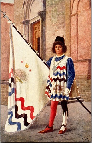 Postcard paggi delle - postcard, storiche