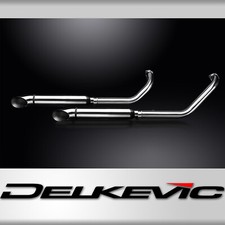 KAWASAKI VN900 06-16 IMPIANTO DI SCARICO COMPLETO 2-2 410mm SILENZIATORE PERSONALIZZATO TURN