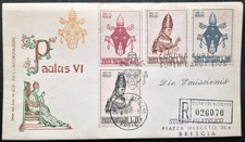 Vaticano 1963 raccomandata fdc - vaticano,