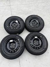 4 CERCHI IN FERRO NUOVI FORD ECOSPORT FIESTA R16 CON GOMME INVERN E VALVOLE TPMS