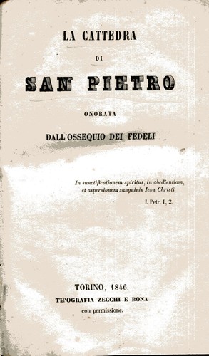 Cattedra san pietro - la,