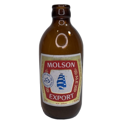 Bottiglia birra vuota molson - bottiglia,
