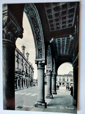 CARTOLINA MONTAGNANA (PD) PIAZZA MAGGIORE-VIA MATTEOTTI-ANNI 50-NON  VIAGGIATA 